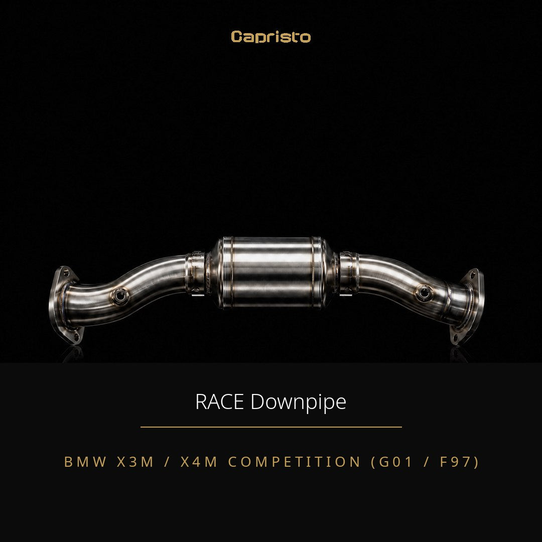 RACE Capristo Downpipes 100 Zellen – BMW X3M / X4M Competition (G01 / F97)