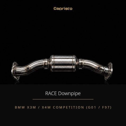 RACE Capristo Downpipes 100 Zellen – BMW X3M / X4M Competition (G01 / F97)
