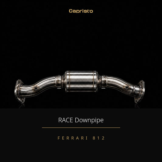 RACE Capristo 250-Zellen Downpipes (mit Hitzeschutz) (ohne OPF) – Ferrari 812
