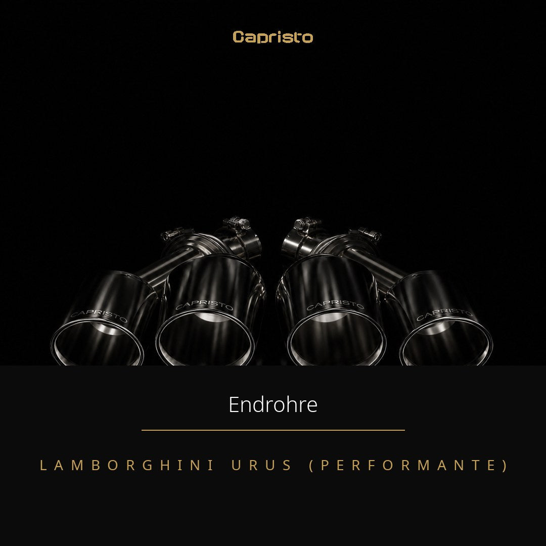 RACE Capristo Klappenabgasanlage OEM inkl. Performante-Endrohre – Lamborghini Urus Performante