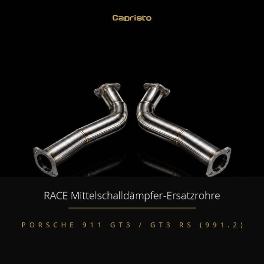 RACE Capristo Mittelschalldämpfer-Ersatzrohr – Porsche 911 GT3 / GT3 RS (991.2)