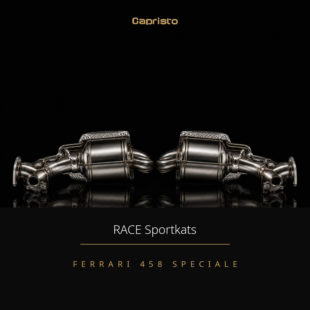 RACE Capristo 100-Zellen Sportkatalysator (ohne Hitzeschutz) – Ferrari 458 Speciale