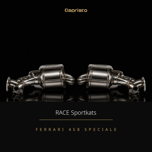 RACE Capristo 100-Zellen Sportkatalysator (ohne Hitzeschutz) – Ferrari 458 Speciale