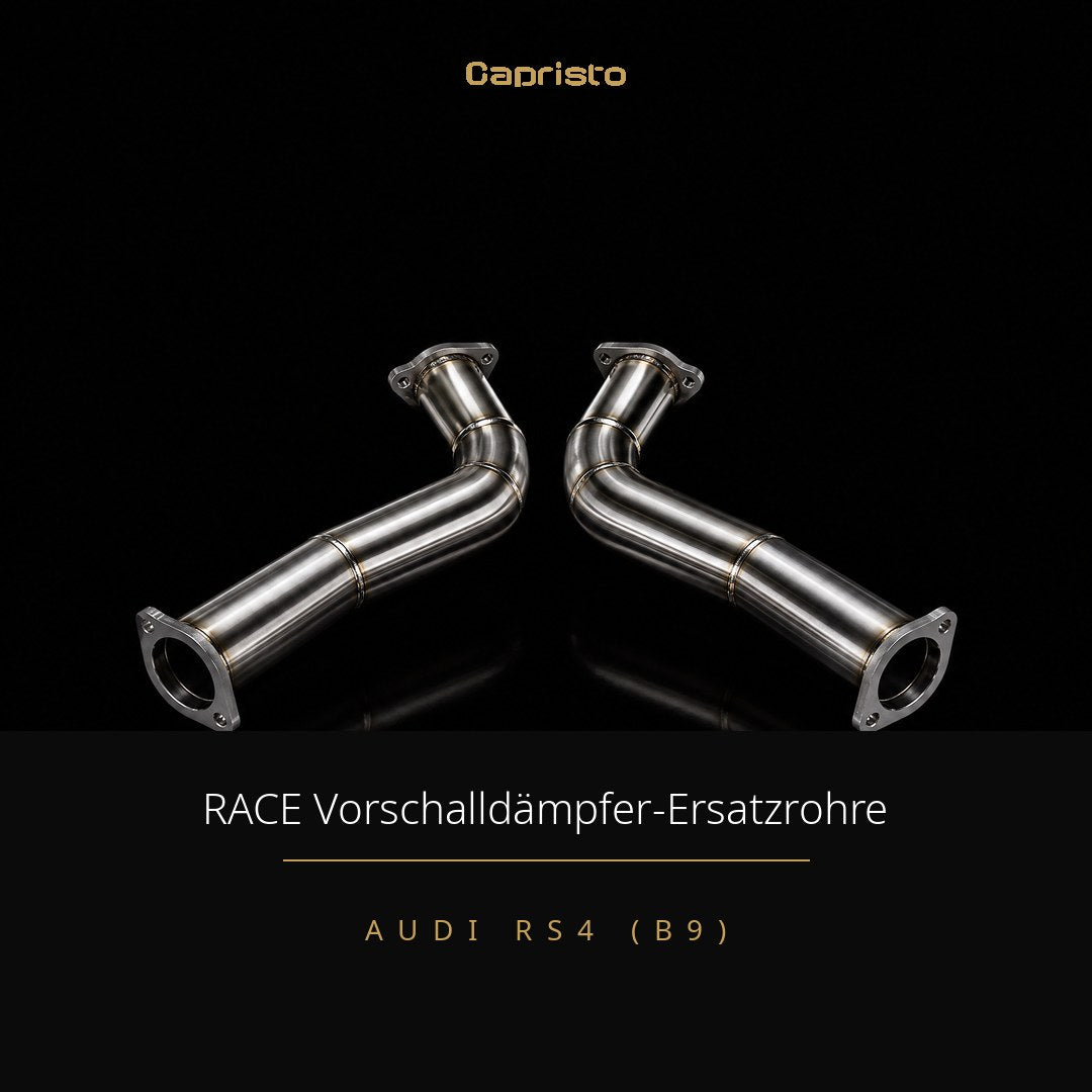 Capristo RACE Vorschalldämpfer-Ersatzrohre (mit OPF) – Audi RS4 (B9)