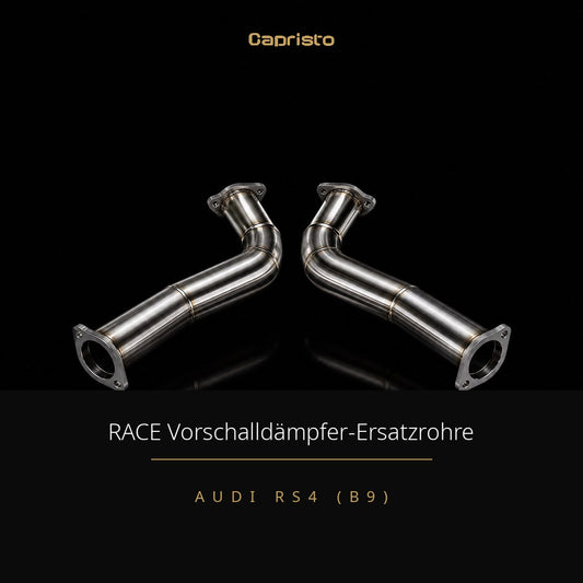Capristo RACE Vorschalldämpfer-Ersatzrohre (mit OPF) – Audi RS4 (B9)