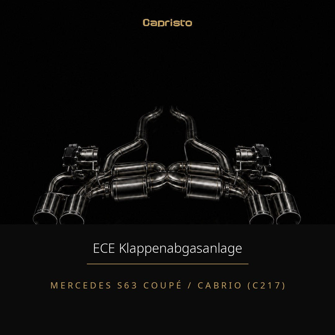 ECE Capristo Klappenabgasanlage – Mercedes S63 AMG Coupé / Cabrio (C217)