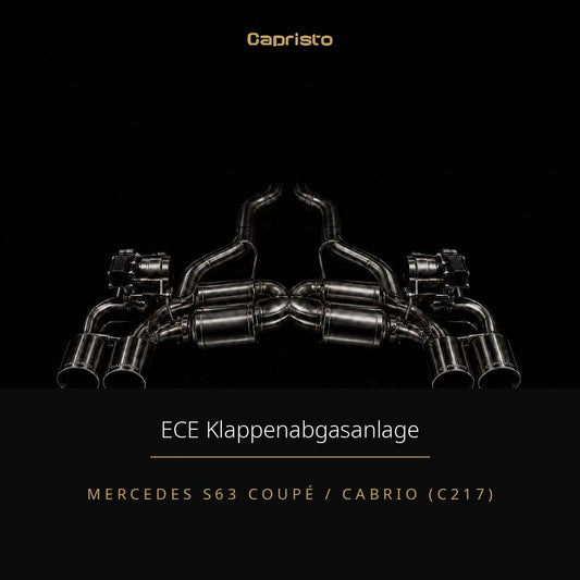 ECE Capristo Klappenabgasanlage – Mercedes S63 AMG Coupé / Cabrio (C217)