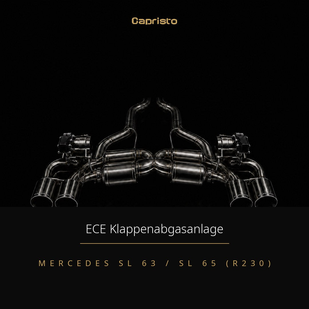 ECE Capristo Klappenabgasanlage – Mercedes SL 63 / SL 65 AMG (R230)