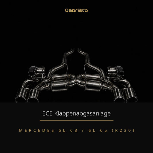 ECE Capristo Klappenabgasanlage – Mercedes SL 63 / SL 65 AMG (R230)
