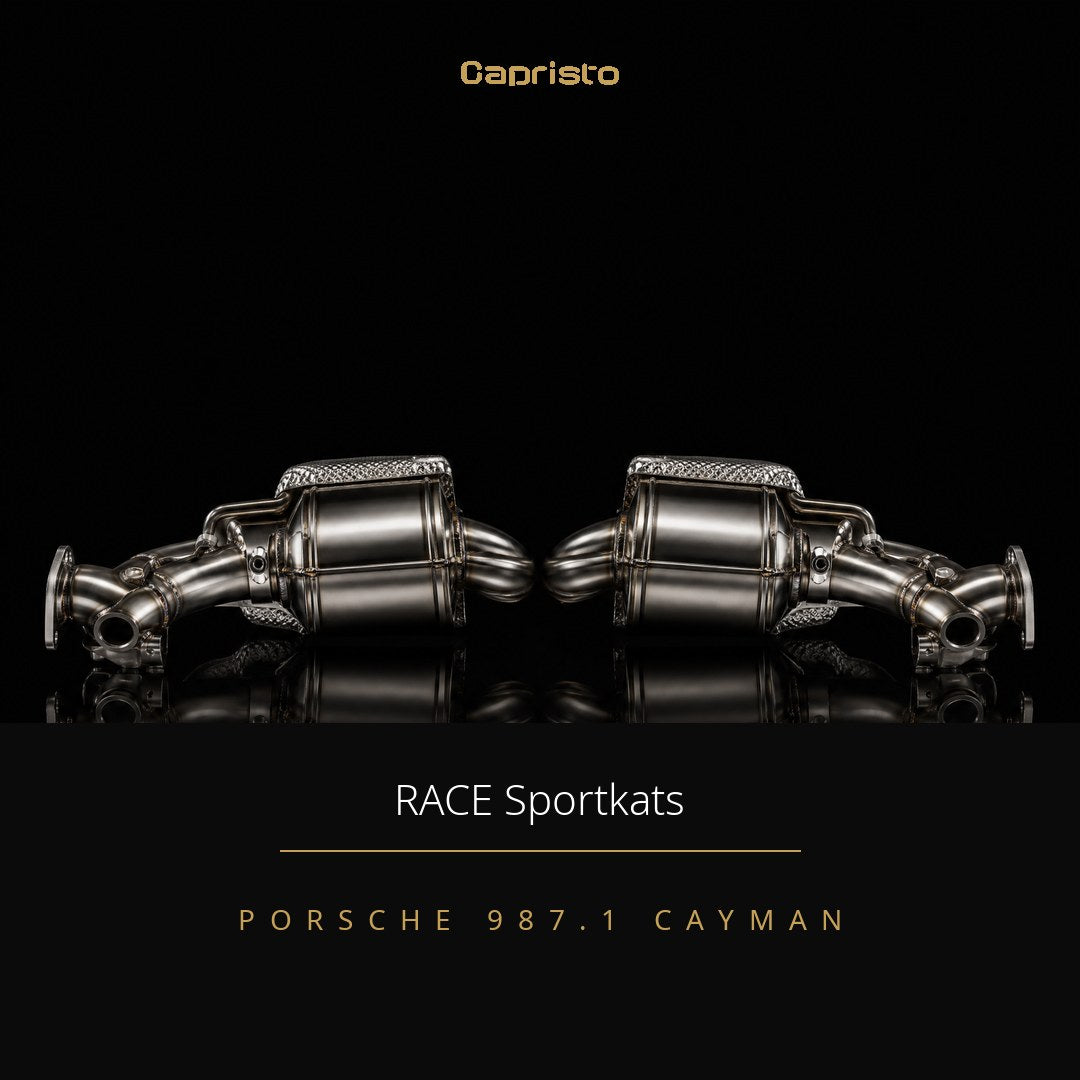 RACE Capristo 250-Zellen Sportkatalysator – Porsche Cayman (987 MK1)