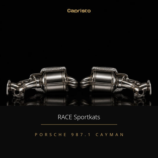 RACE Capristo 250-Zellen Sportkatalysator – Porsche Cayman (987 MK1)