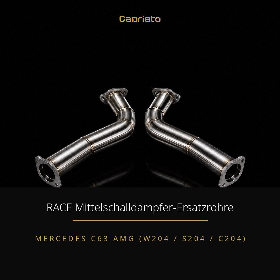 RACE Capristo Mittelschalldämpfer-Ersatzrohre (für Capristo) – Mercedes C63 AMG (W204)