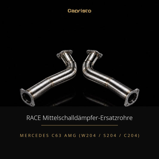 RACE Capristo Mittelschalldämpfer-Ersatzrohre (für Capristo) – Mercedes C63 AMG (W204)