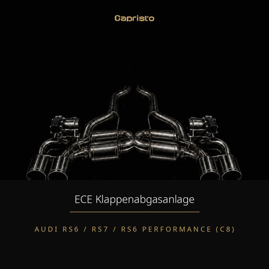 Capristo ECE Klappenabgasanlage mit OEM-Aktuatoren – Audi RS6/RS7 (C8)