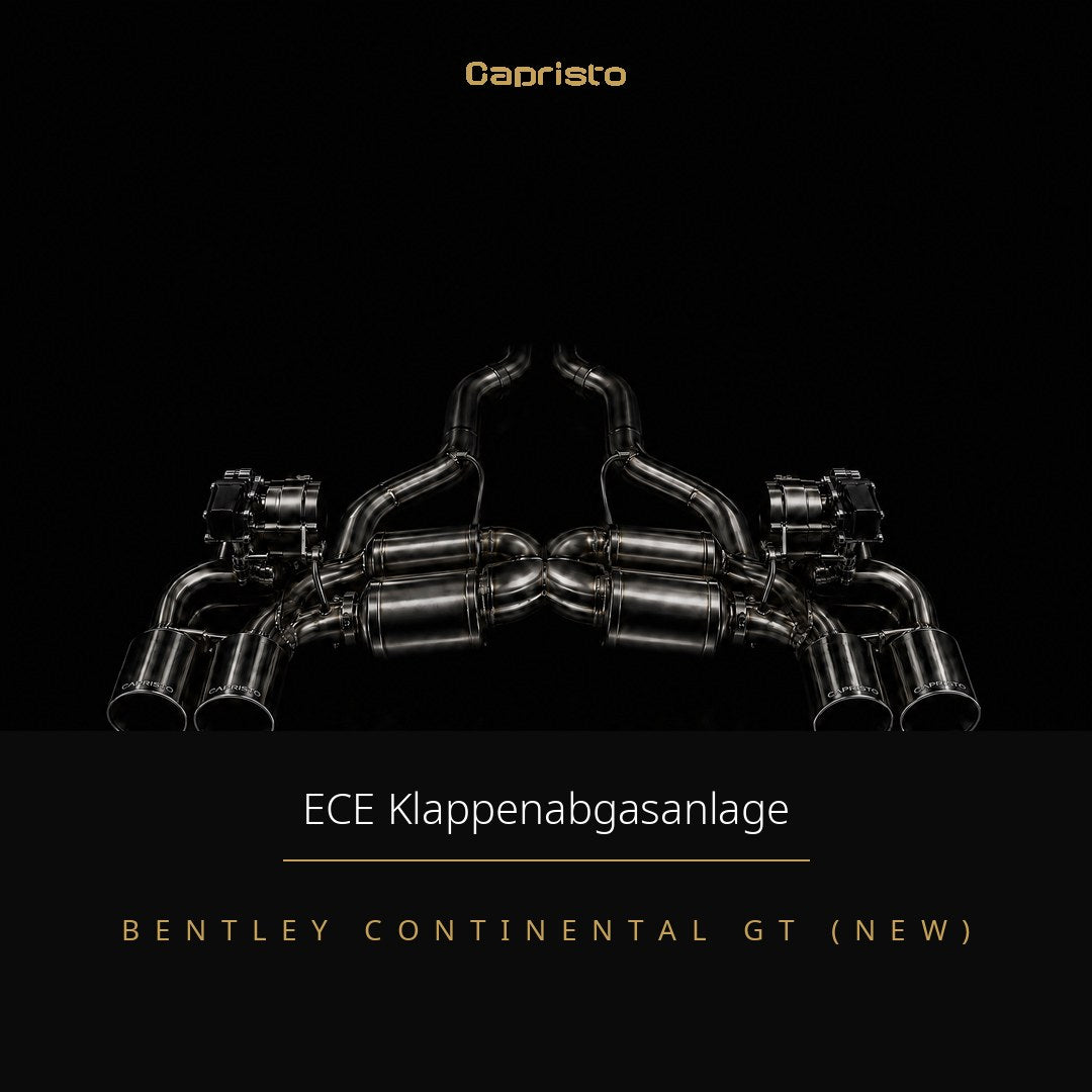 Capristo ECE Klappenabgasanlage mit CES-3 – Bentley New Continental GT/GTC V8