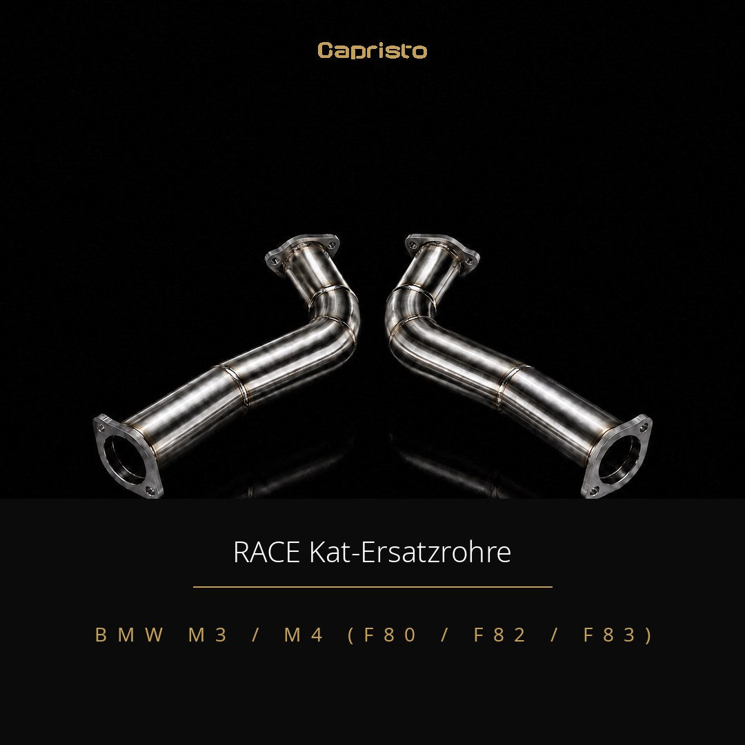 RACE Capristo Katersatzrohre mit Schalldämpfer – BMW M3 / M4 (F80 / F82 / F83)