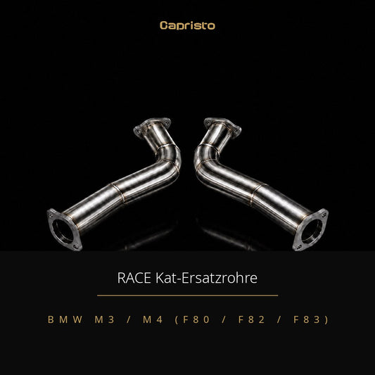 RACE Capristo Katersatzrohre mit Schalldämpfer – BMW M3 / M4 (F80 / F82 / F83)