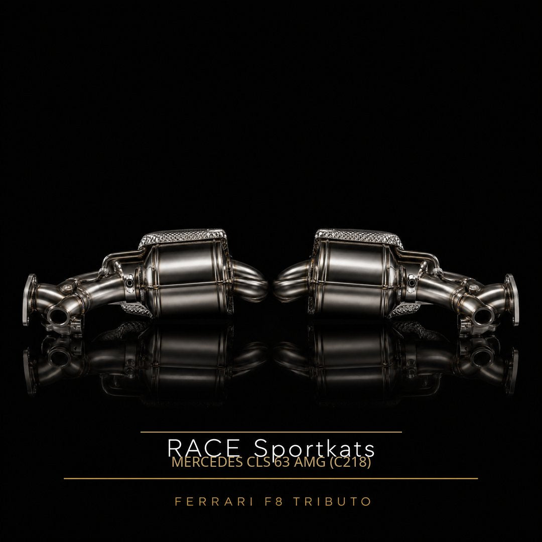 RACE Capristo Downpipes 250 Zellen – Mercedes CLS 63 AMG (C218)