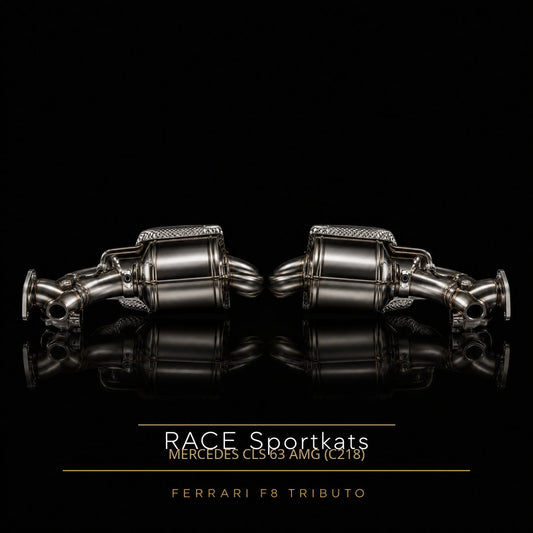 RACE Capristo Downpipes 250 Zellen – Mercedes CLS 63 AMG (C218)