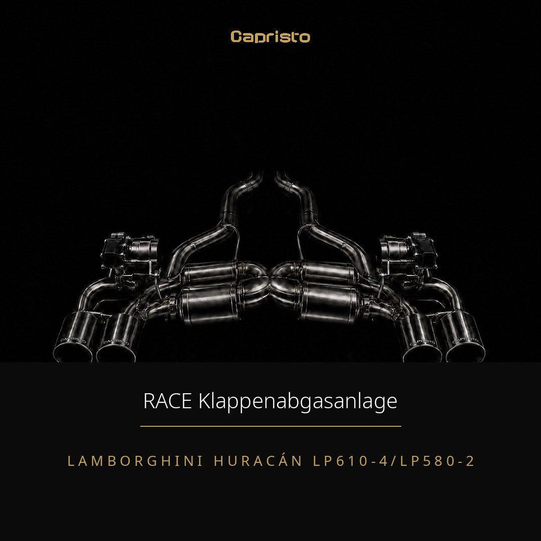 RACE Capristo Klappenabgasanlage ohne Kats – Lamborghini Huracán LP610-4/LP580-2
