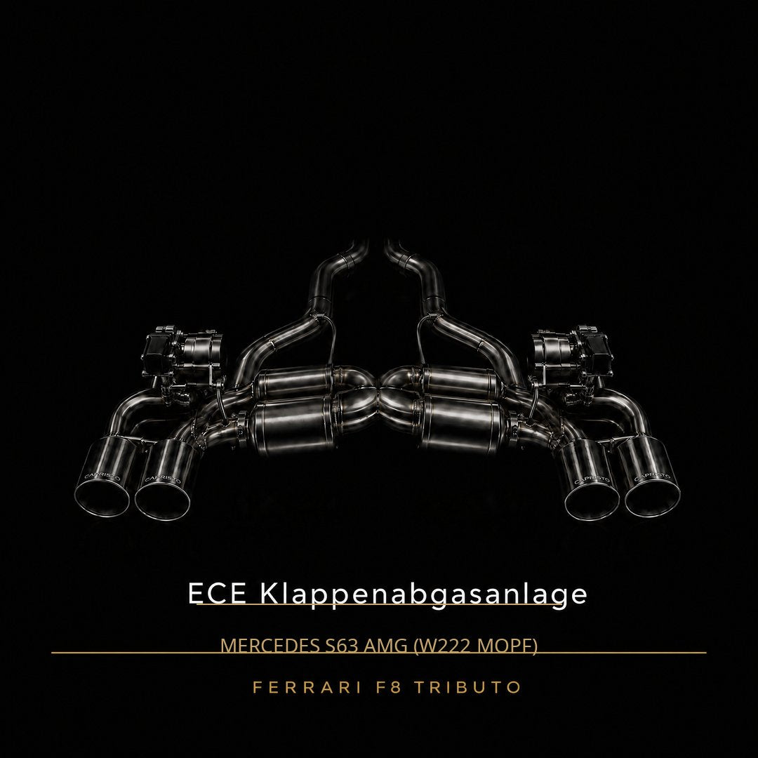 ECE Capristo Klappenabgasanlage – Mercedes S63 AMG (W222 MOPF)