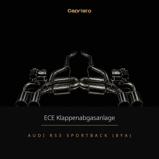Capristo ECE Klappenabgasanlage Sedan mit OEM-Aktuatoren – Audi RS3 (8YA)