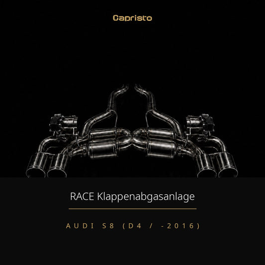 Capristo RACE Klappenabgasanlage mit EVCU-1 – Audi S8 (D4)