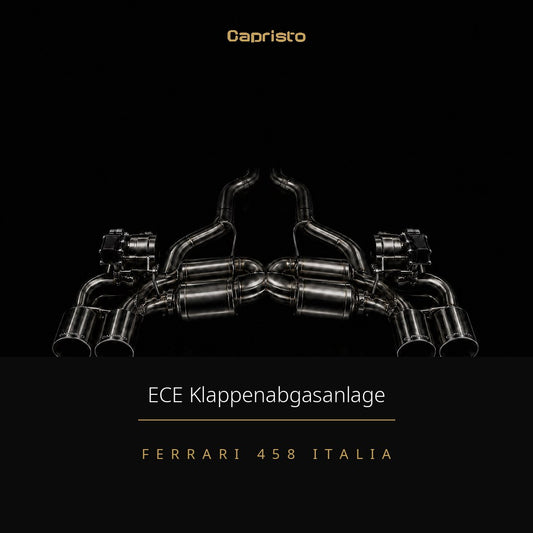 ECE Capristo Klappenabgasanlage (mit OEM-Steuerung) – Ferrari 458 Italia