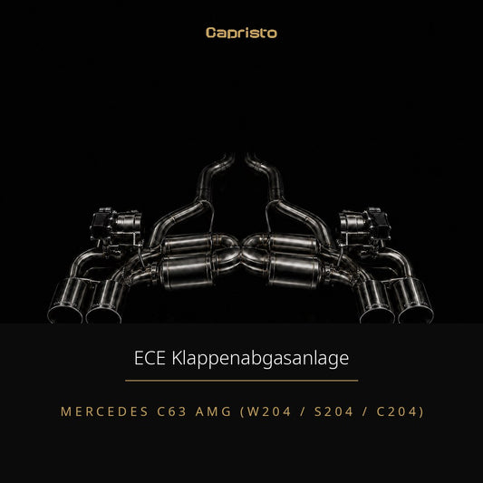 ECE Capristo Klappenabgasanlage – Mercedes C63 AMG (W204)