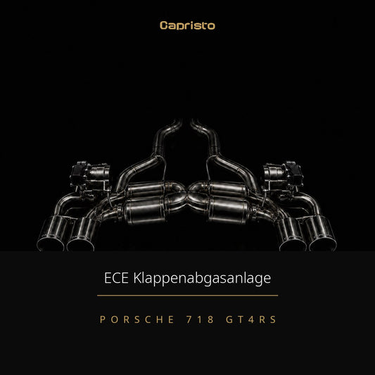 ECE Capristo Klappenabgasanlage – Porsche Spyder / Cayman (718 GT4 RS)