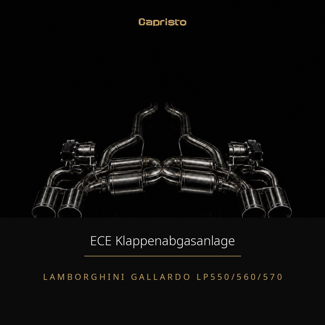 ECE Capristo Klappenabgasanlage – Lamborghini Gallardo LP550/560/570