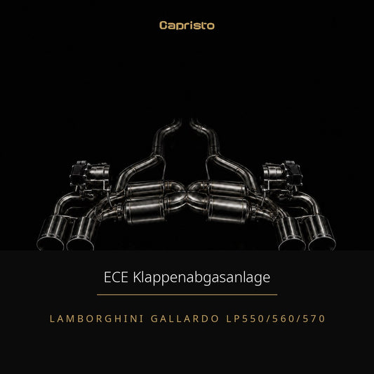 ECE Capristo Klappenabgasanlage – Lamborghini Gallardo LP550/560/570