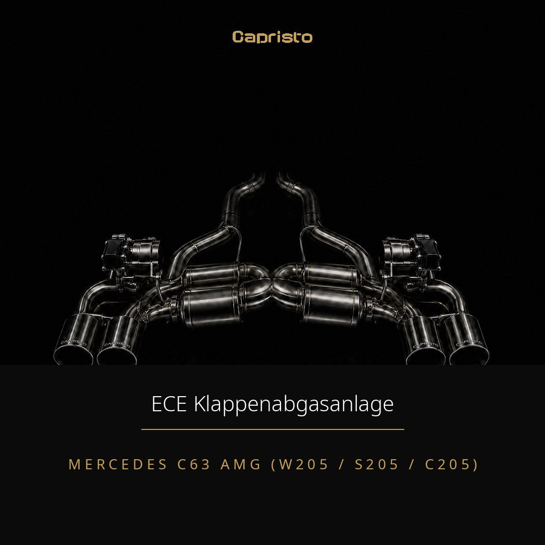 ECE Capristo Klappenabgasanlage – Mercedes C63 AMG (W205)