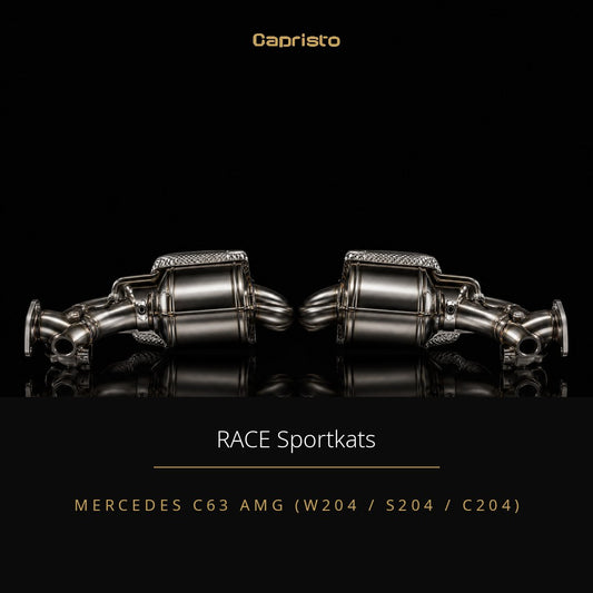 RACE Capristo Fächerkrümmer mit 250-Zellen Sportkats – Mercedes C63 AMG (W204)